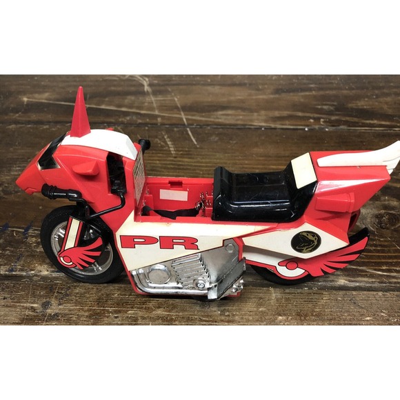 Vintage Mighty Morphin Power Rangers Remote Control Thunder Bike. No Remote. Red - Picture 1 of 10